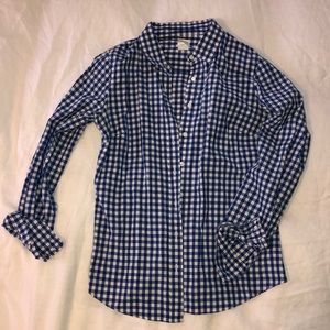 Jcrew Gingham perfect shirt